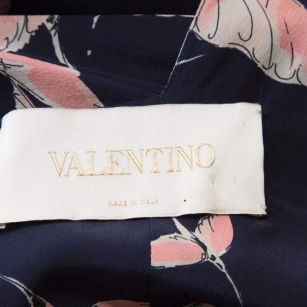 NWOT Valentino bird print cape dress - Picture 10 of 13